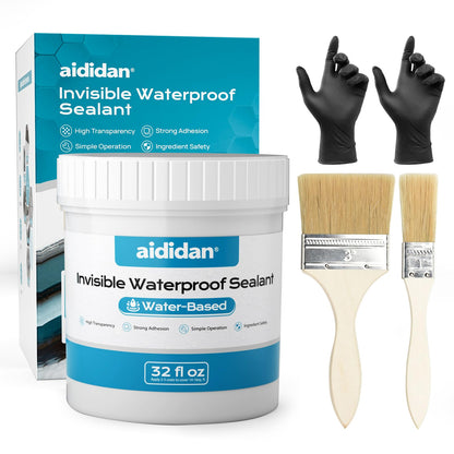Clear Waterproof Coating, Water-Based Transparent Sealant for Roofs & Walls