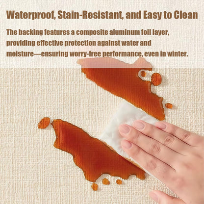 Self-Adhesive 9mm Wall Insulation Panels, Waterproof & Thermal, Peel-and-Stick