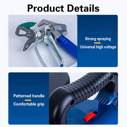 Cordless Airless Paint Sprayer, 1.2L, 6-Speed, 70" Hose, Handheld for Walls & Lacquers
