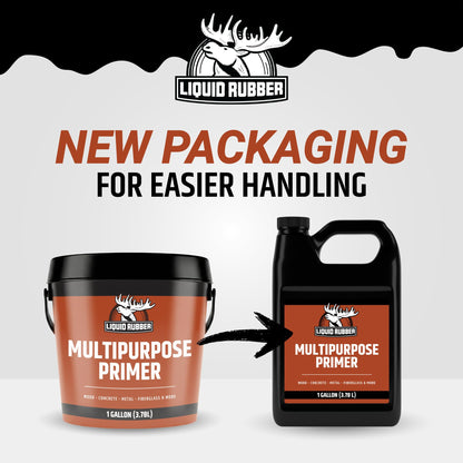 Liquid Rubber Multi-Purpose Primer, Water-Based for Concrete & Wood, Fast-Drying