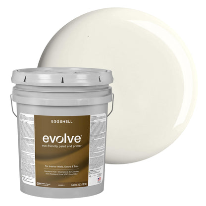 Evolve Paint & Primer, Low Sheen, One-Coat Coverage for Interior & Exterior