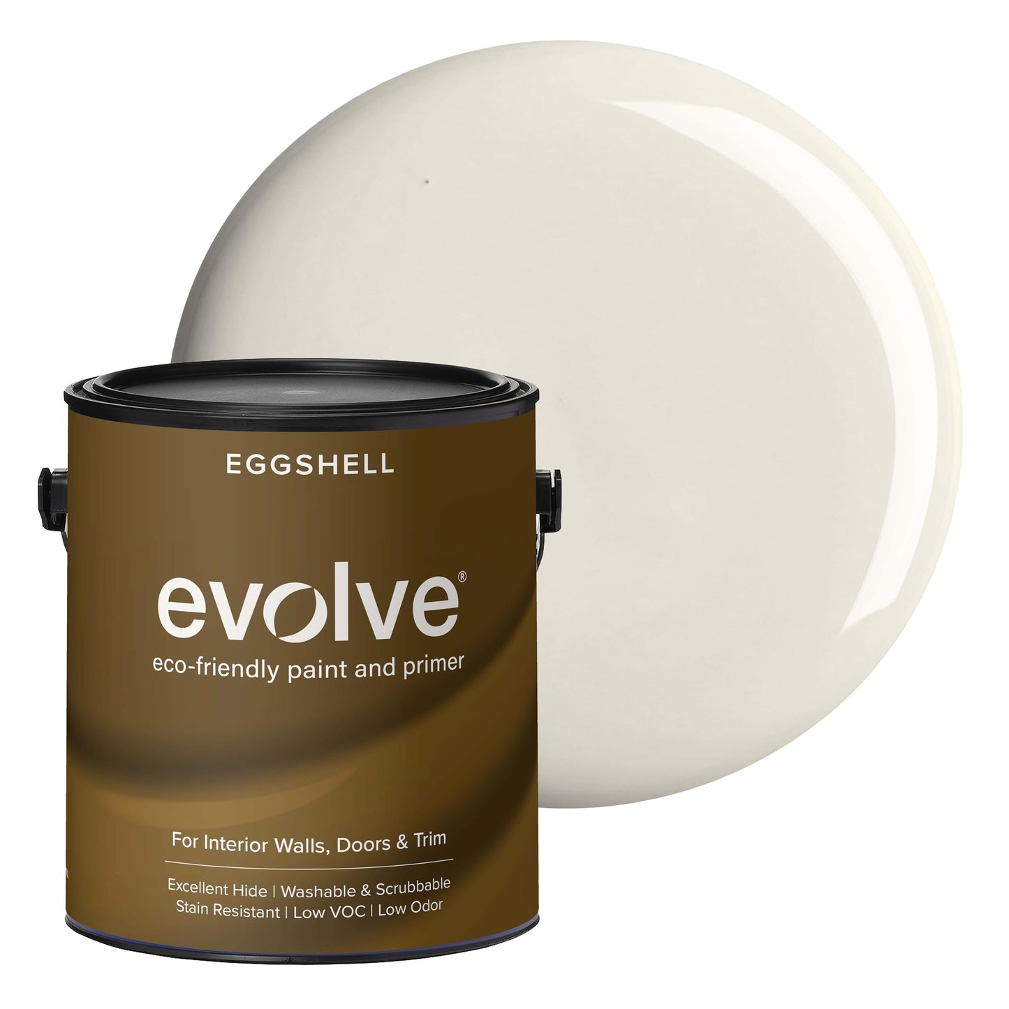 Evolve Paint & Primer, Low Sheen, One-Coat Coverage for Interior & Exterior