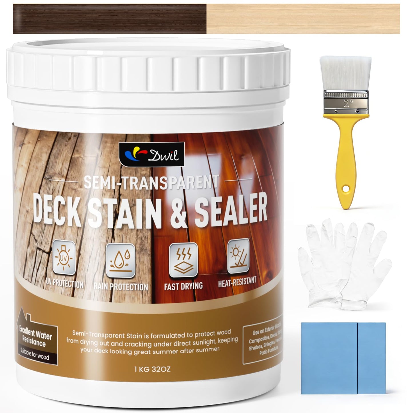 Outdoor Wood Stain, 1kg