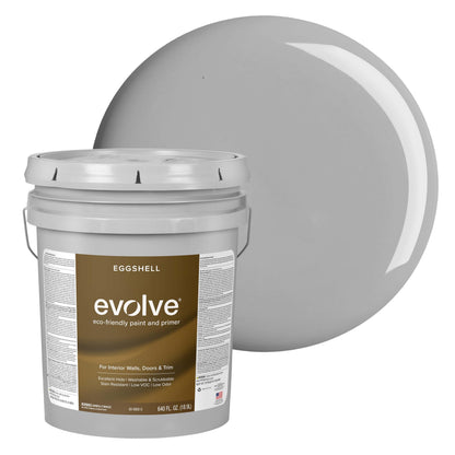 Evolve Paint & Primer, Low Sheen, One-Coat Coverage for Interior & Exterior