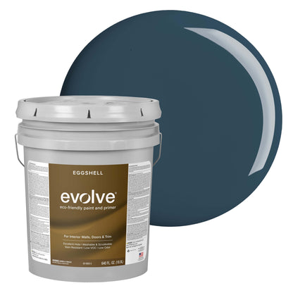 Evolve Paint & Primer, Low Sheen, One-Coat Coverage for Interior & Exterior