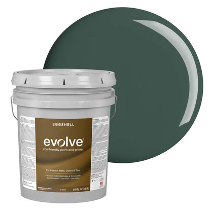 Evolve Paint & Primer, Low Sheen, One-Coat Coverage for Interior & Exterior