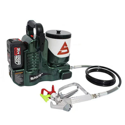 Cordless Airless Paint Sprayer, 1.2L, 6-Speed, 70" Hose, Handheld for Walls & Lacquers
