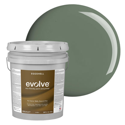 Evolve Paint & Primer, Low Sheen, One-Coat Coverage for Interior & Exterior