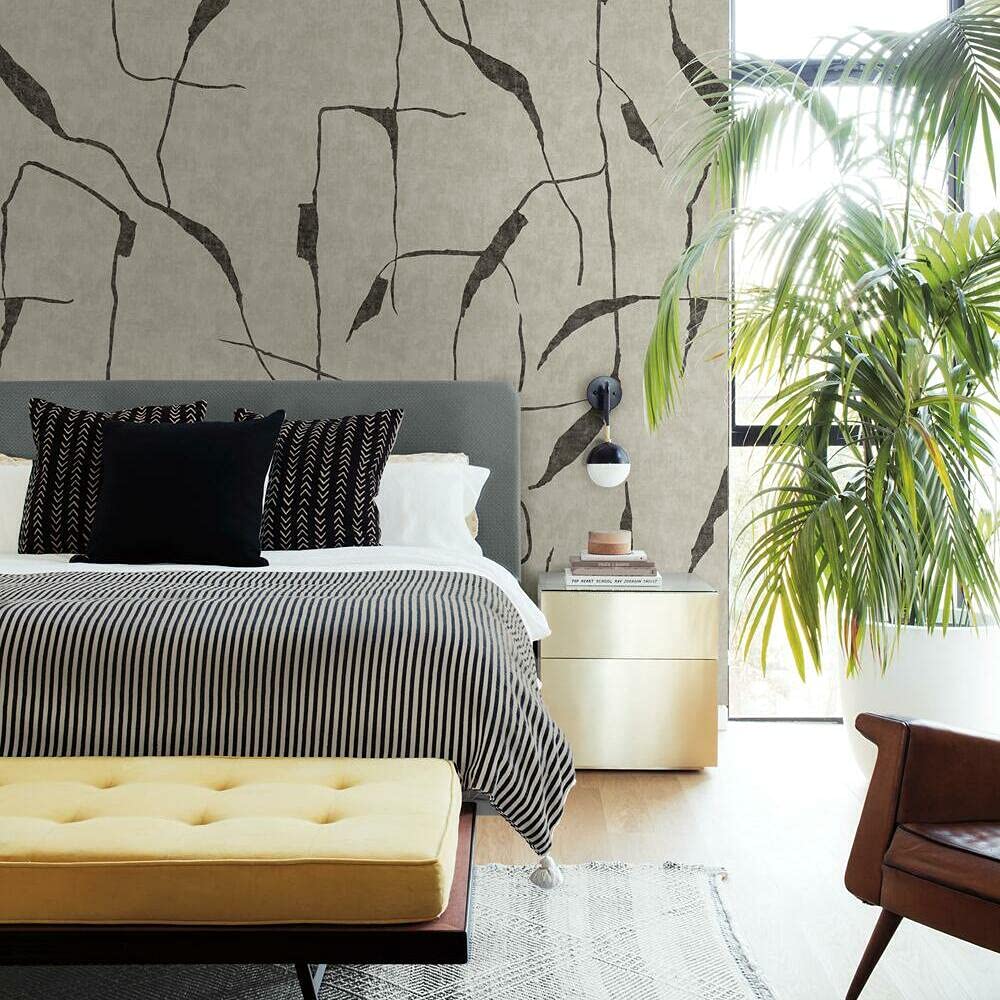 Black & Gold Ivory Coast Peel-and-Stick Wall Mural