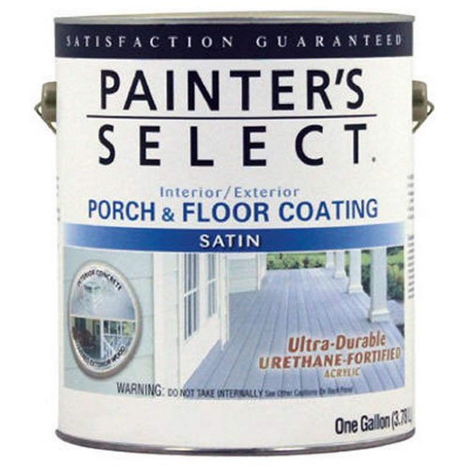 Exterior Satin Porch & Floor Coating, Pastel Base White, 1 Gallon