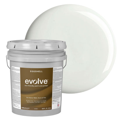 Evolve Paint & Primer, Low Sheen, One-Coat Coverage for Interior & Exterior