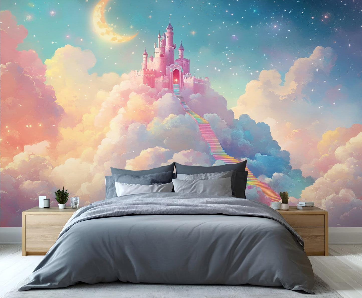 Large HD Canvas Wall Mural 169" × 118", Seamless Multi-Panel Wallpaper for Living Room & Bedroom