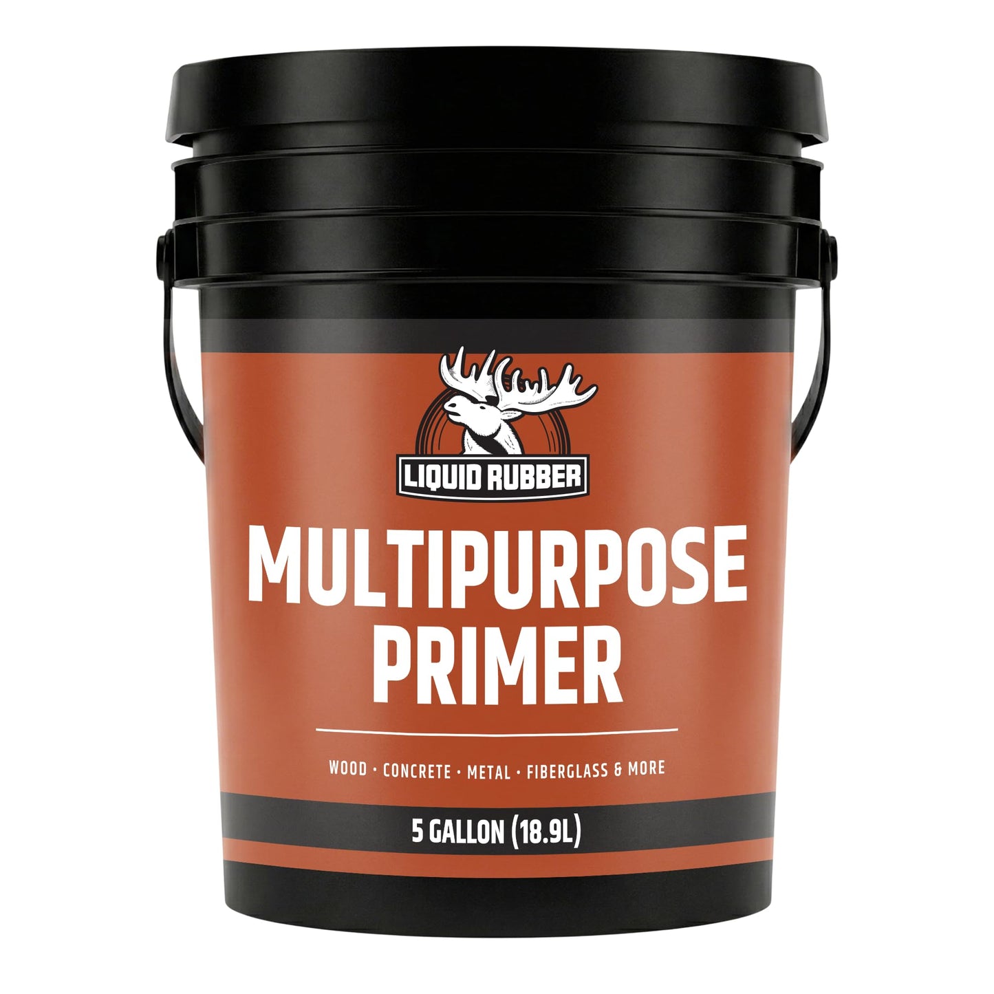 Liquid Rubber Multi-Purpose Primer, Water-Based for Concrete & Wood, Fast-Drying