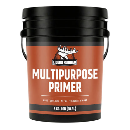 Liquid Rubber Multi-Purpose Primer, Water-Based for Concrete & Wood, Fast-Drying