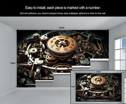 Premium HD Canvas Wall Mural with Seamless Numbered Panels for Living Room & Bedroom