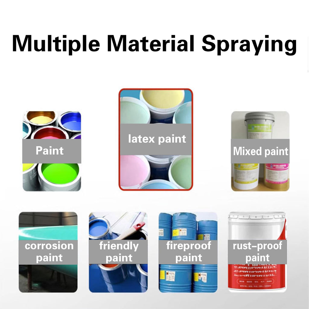 Cordless Airless Paint Sprayer, 1.2L, 6-Speed, 70" Hose, Handheld for Walls & Lacquers