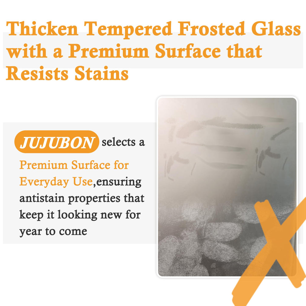 1-Panel Tempered Frosted Glass Interior Door