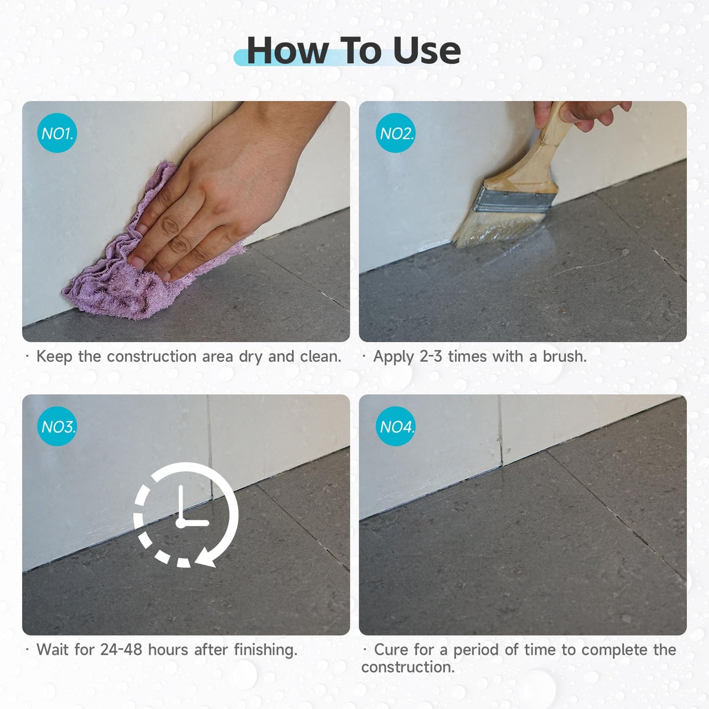 Clear Waterproof Coating, Water-Based Transparent Sealant for Roofs & Walls