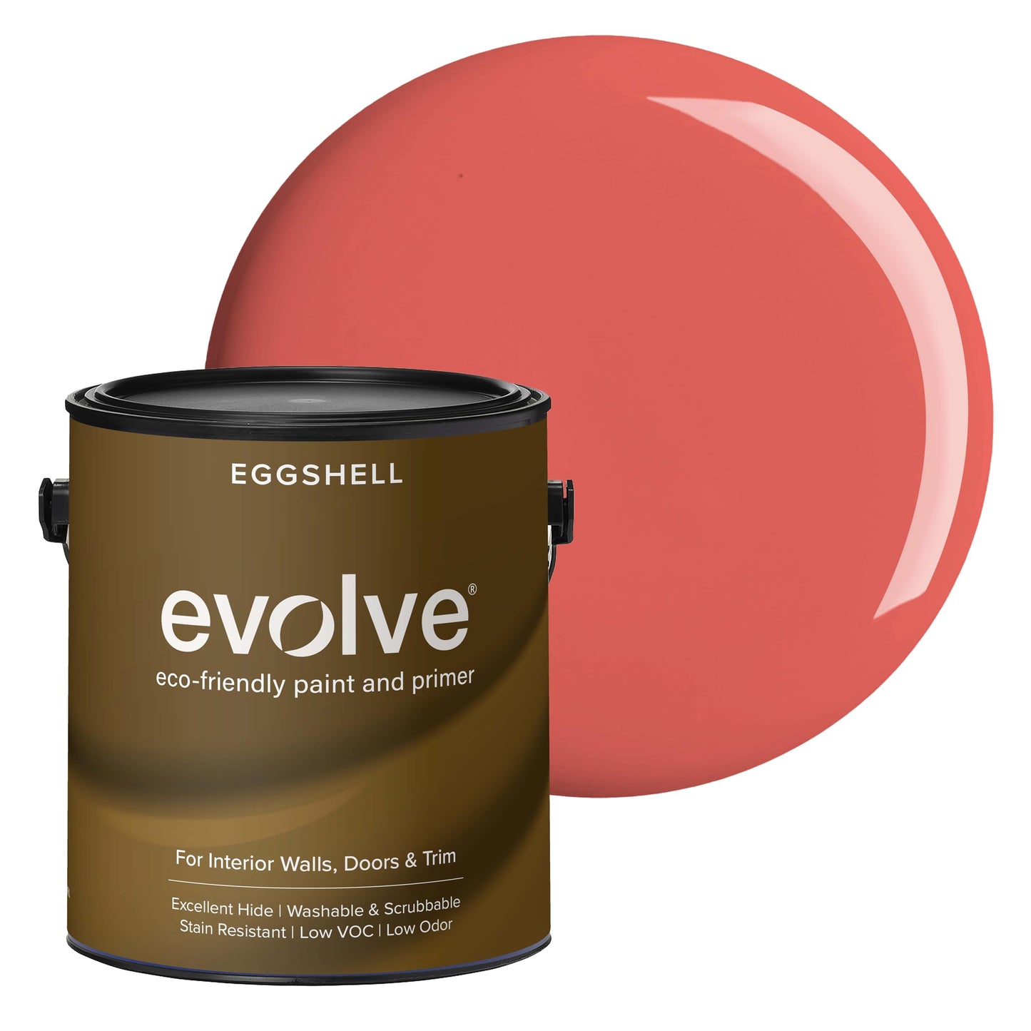 Evolve Paint & Primer, Low Sheen, One-Coat Coverage for Interior & Exterior