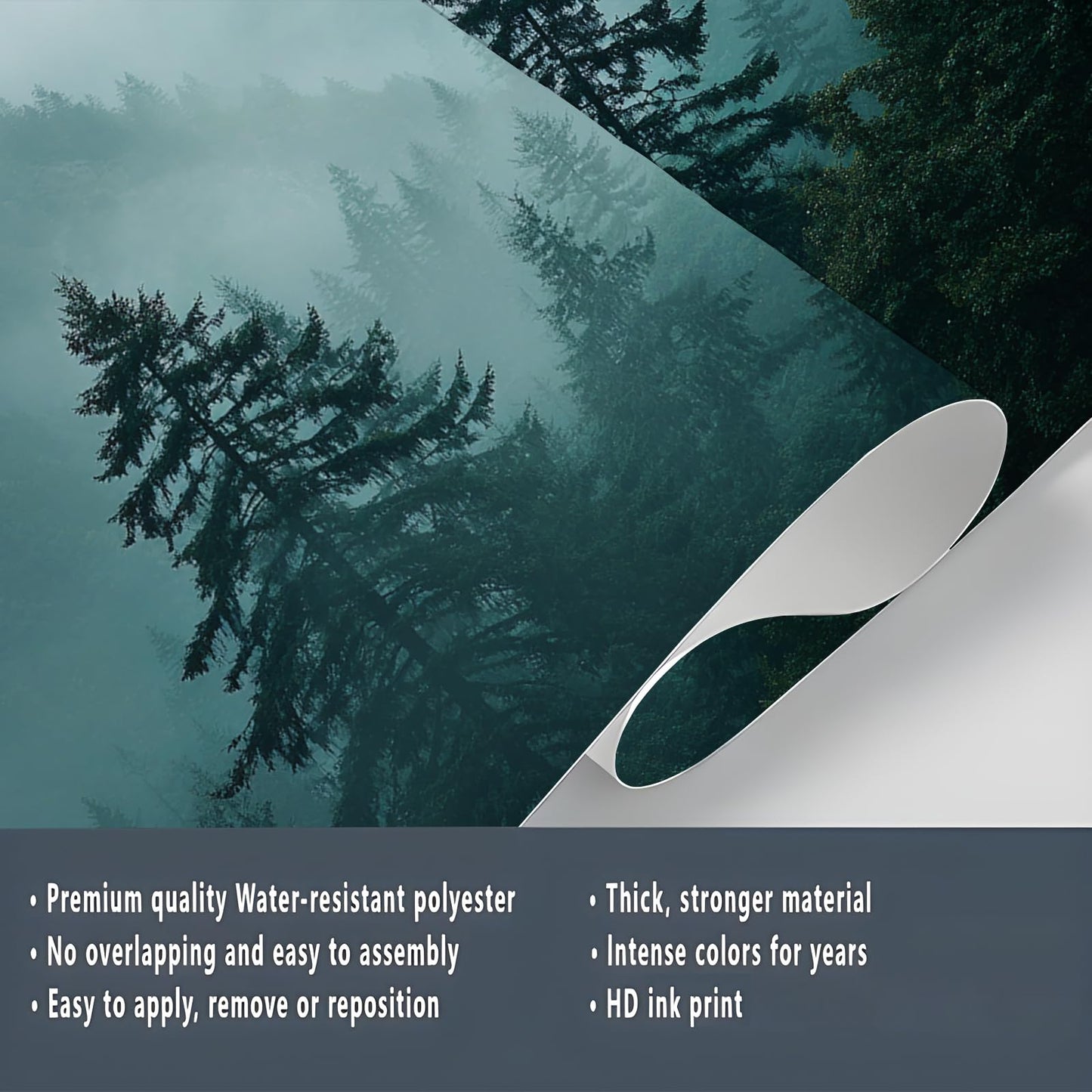 Peel-and-Stick Vintage Wall Mural Wallpaper for Living Room & Bedroom
