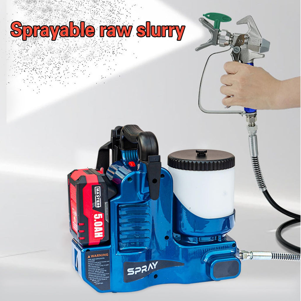 Cordless Airless Paint Sprayer, 1.2L, 6-Speed, 70" Hose, Handheld for Walls & Lacquers