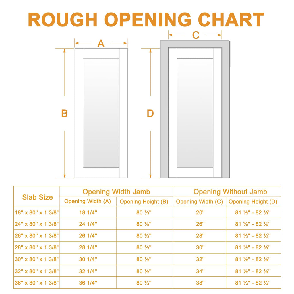 1-Panel Tempered Frosted Glass Interior Door