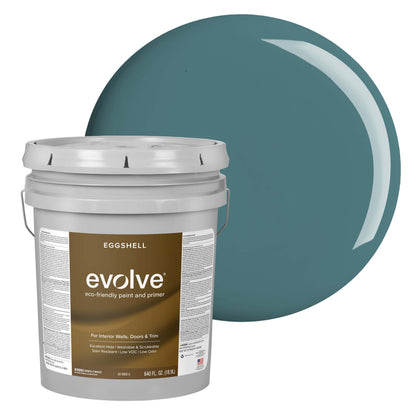 Evolve Paint & Primer, Low Sheen, One-Coat Coverage for Interior & Exterior