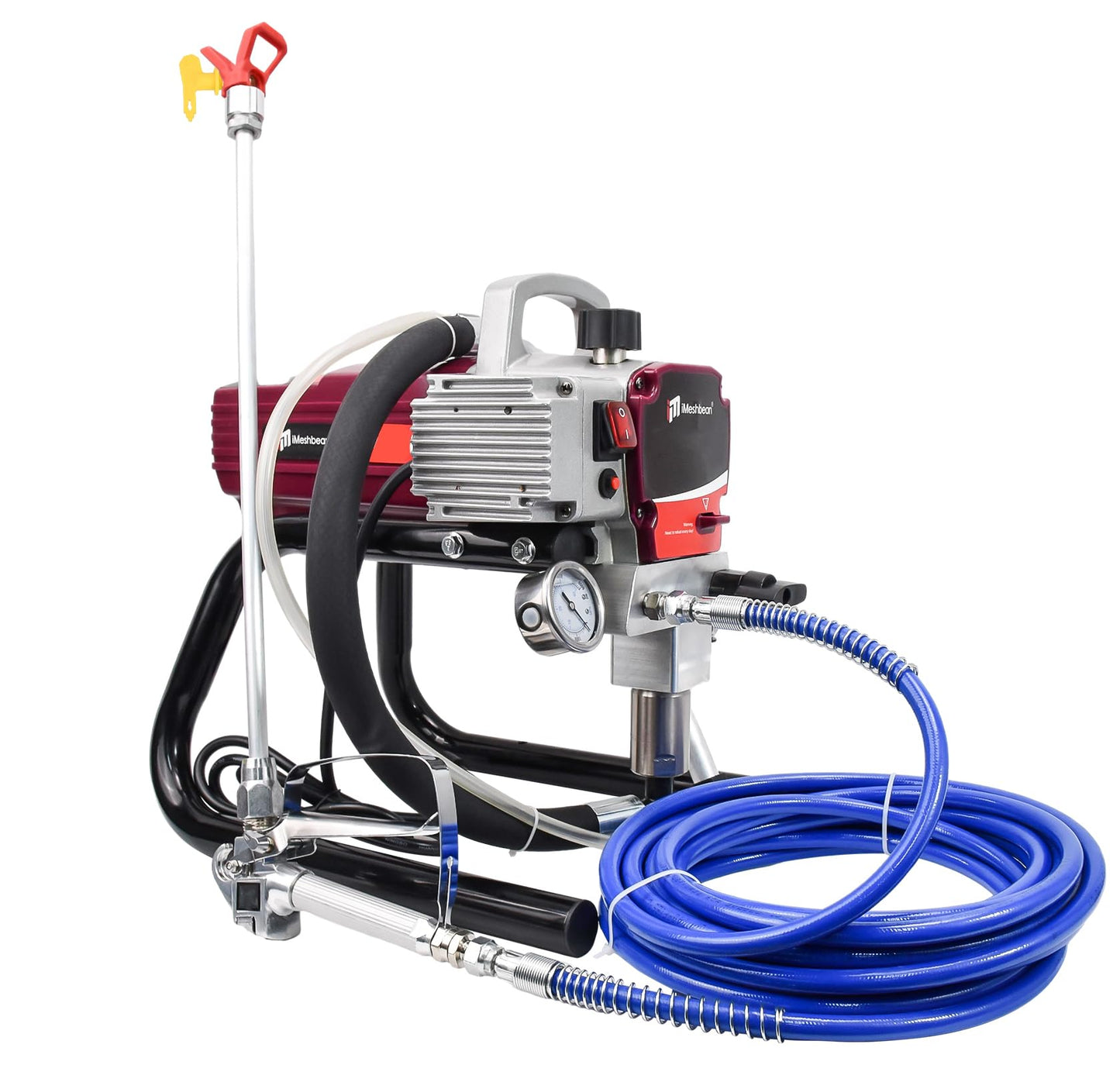 1700W Airless Paint Sprayer, 3300 PSI Electric Sprayer with 33ft Hose & Extension Rod