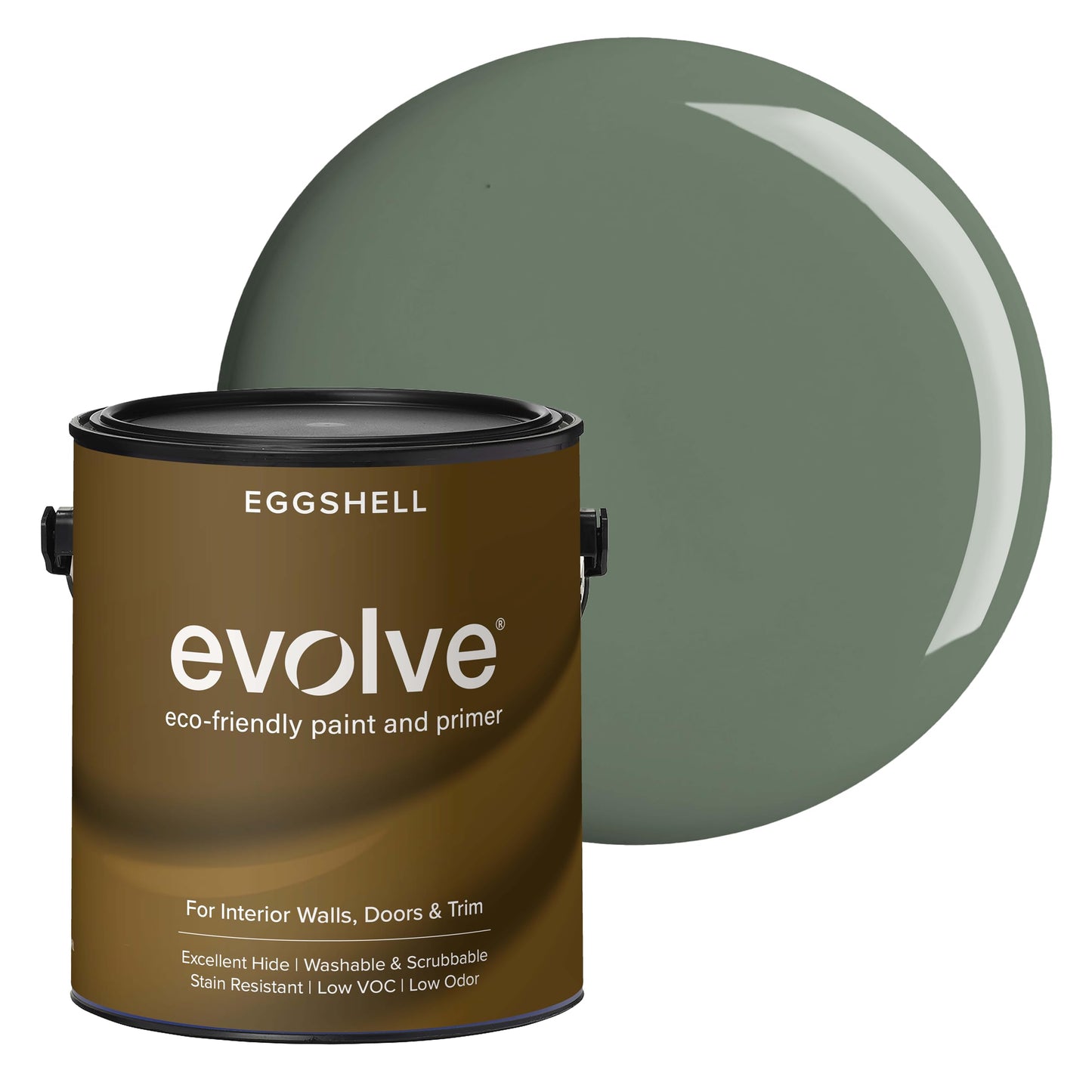 Evolve Paint & Primer, Low Sheen, One-Coat Coverage for Interior & Exterior