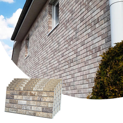 3D Faux Brick Wall Panels, Stone-Look Wall Cladding for Interior Spaces