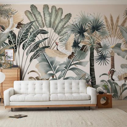 Large Peel-and-Stick Forest Tree Wall Mural