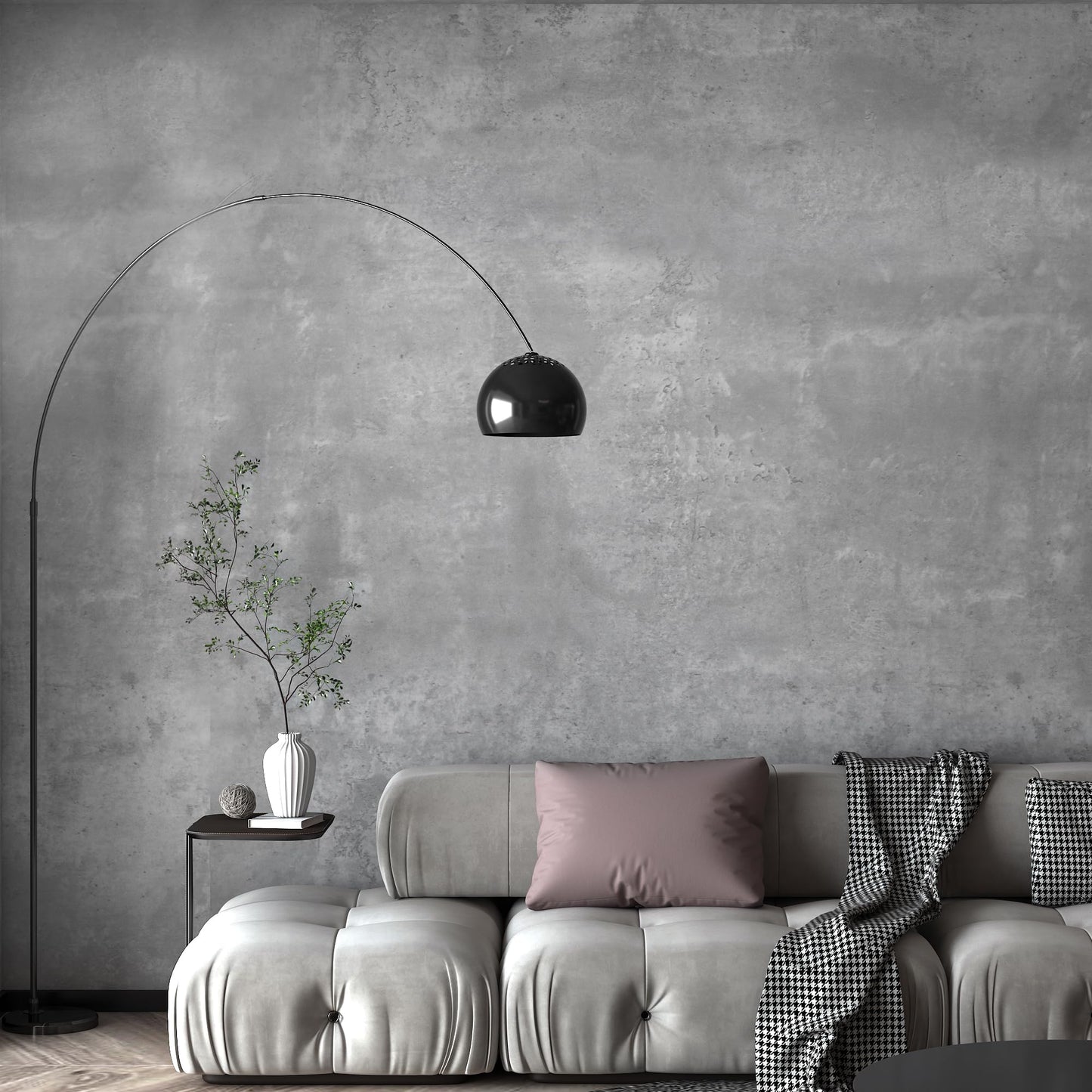 Grey Concrete Peel-and-Stick Wallpaper, Self-Adhesive Waterproof Vinyl for Walls