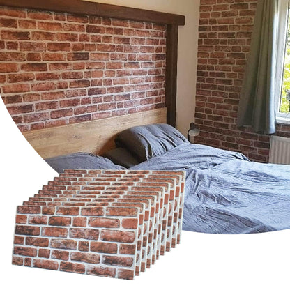 3D Faux Brick Wall Panels, Stone-Look Wall Cladding for Interior Spaces