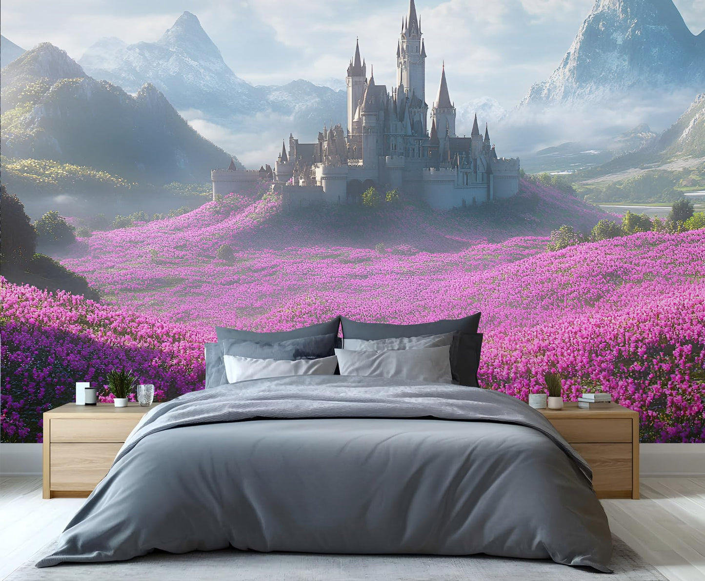 Large HD Canvas Wall Mural 169" × 118", Seamless Multi-Panel Wallpaper for Living Room & Bedroom