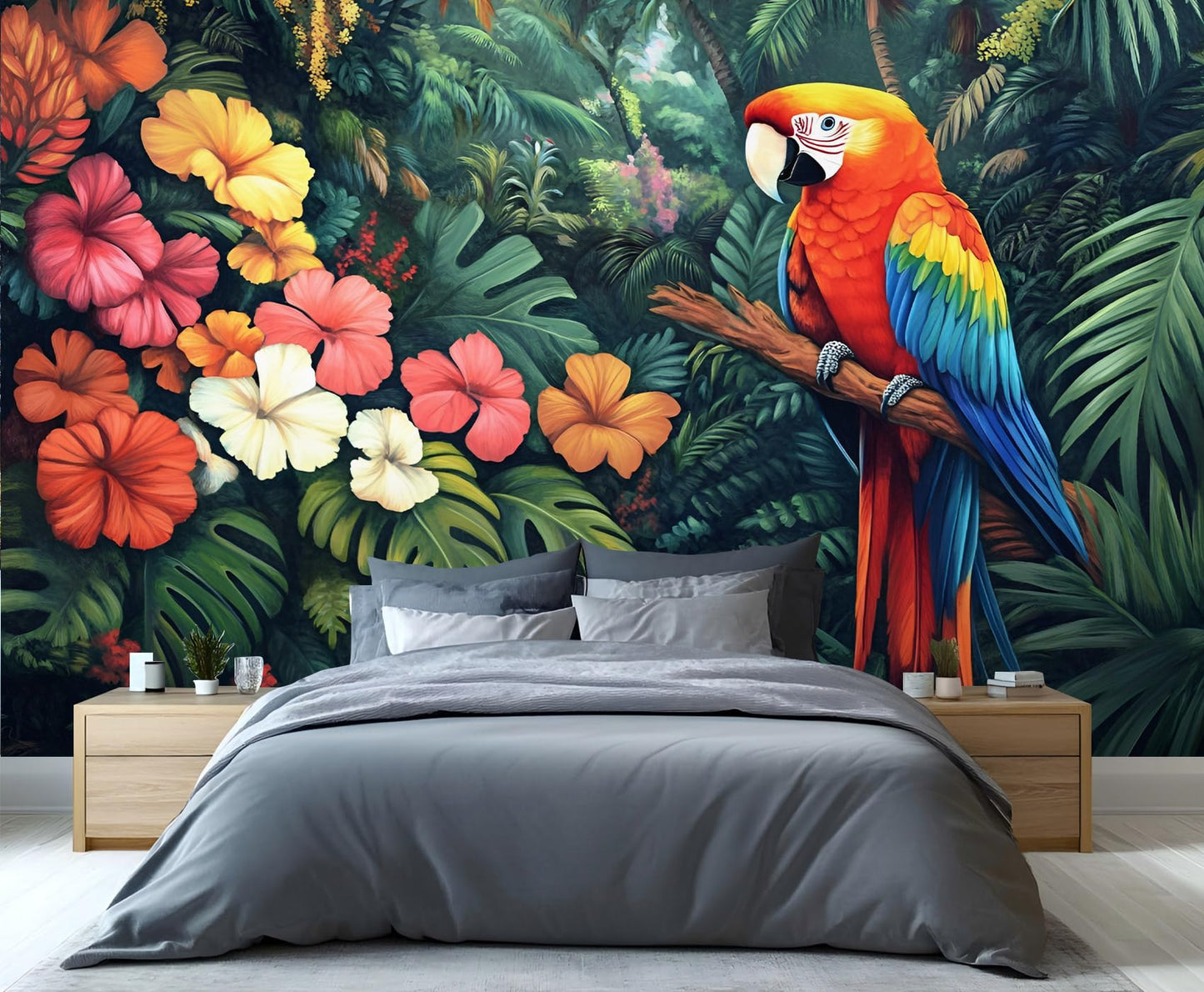 Large HD Canvas Wall Mural 169" × 118", Seamless Multi-Panel Wallpaper for Living Room & Bedroom