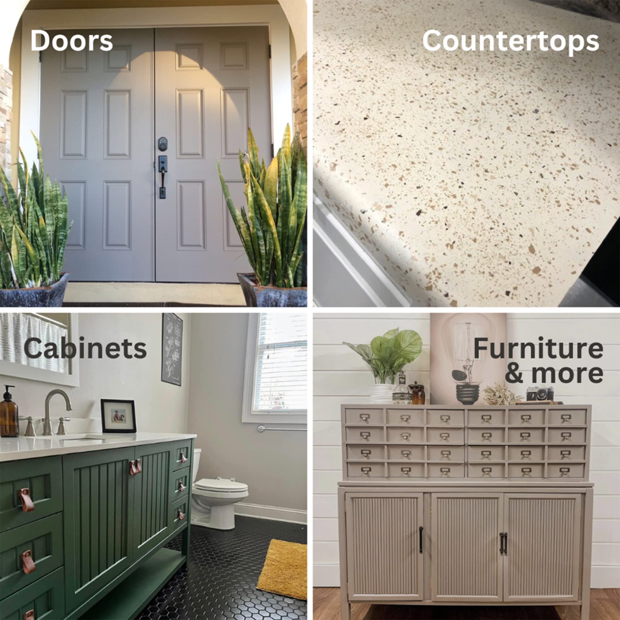 All-in-One Refinishing Paint, Matte Finish for Cabinets, Countertops, Furniture & Doors, 1 Gallon