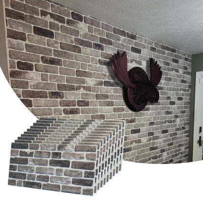 3D Faux Brick Wall Panels, Stone-Look Wall Cladding for Interior Spaces