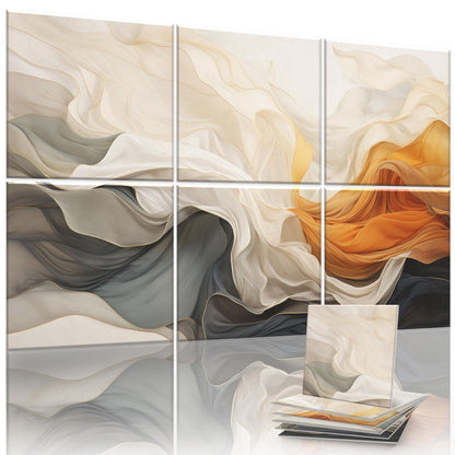 Acoustic Sound Absorbing Panels, Wall Art with Nano Glue for Home Studio & Office