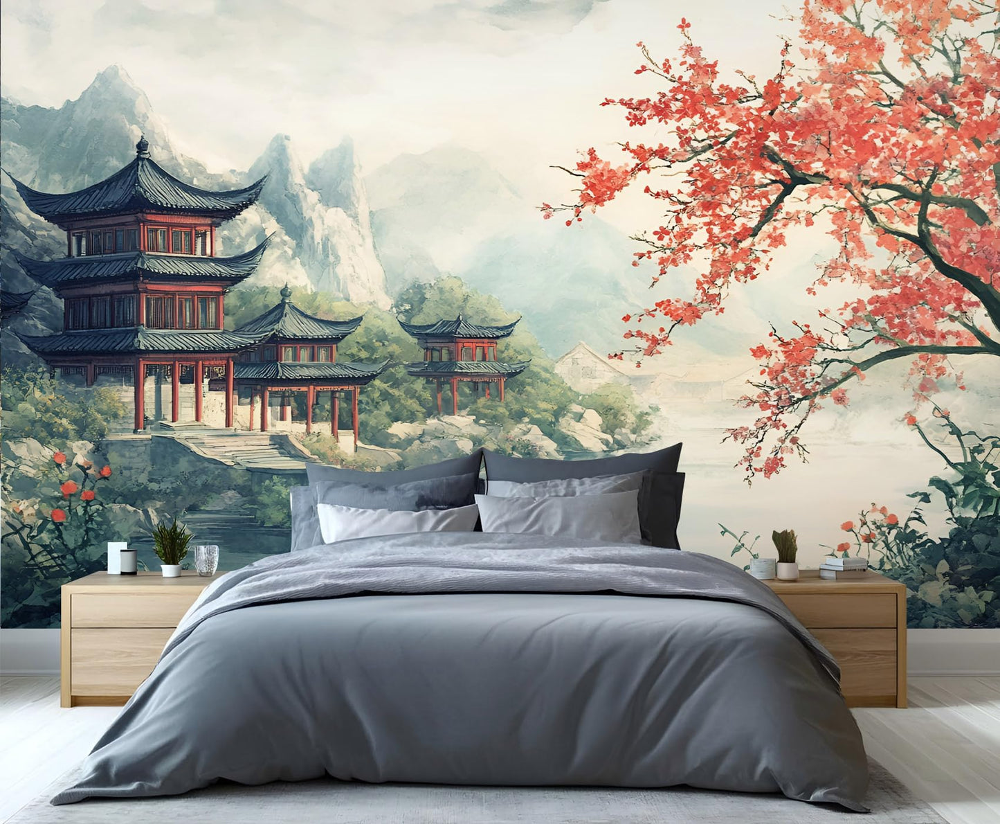 Large Canvas Wall Mural 169" × 118", HD Multi-Panel Wallpaper for Living Room & Bedroom Accent Walls