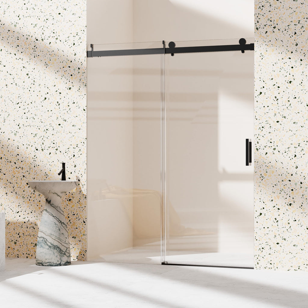 Glass Shower Door, Frameless or Sliding Option