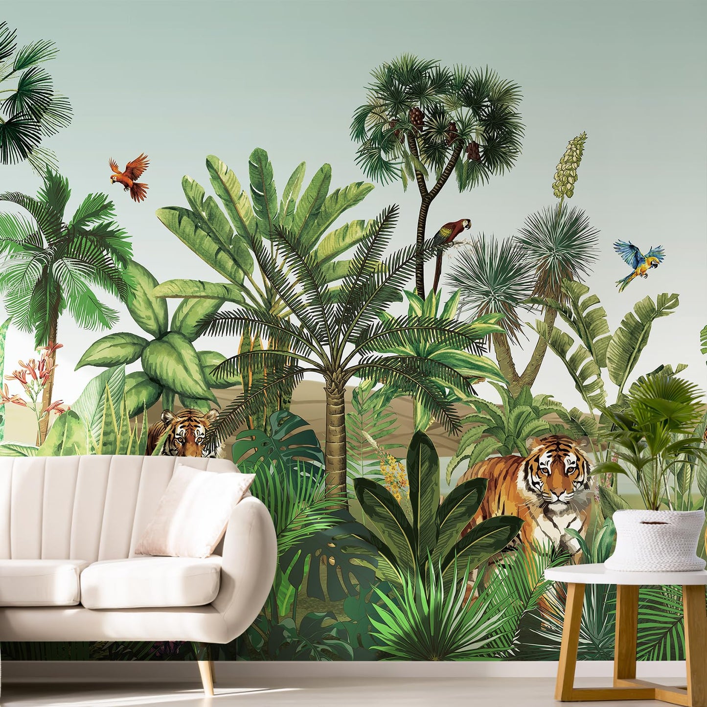 Large Peel-and-Stick Forest Tree Wall Mural