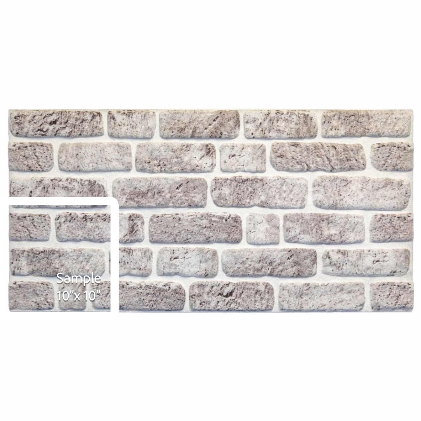 3D Faux Brick Wall Panels, Stone-Look Wall Cladding for Interior Spaces