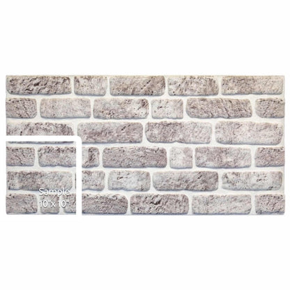 3D Faux Brick Wall Panels, Stone-Look Wall Cladding for Interior Spaces