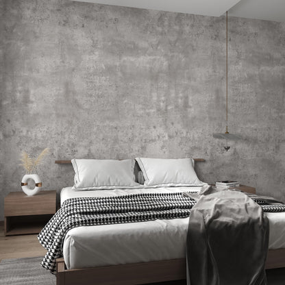 3D Light Grey Concrete Peel-and-Stick Wallpaper, Faux Cement Wall Covering