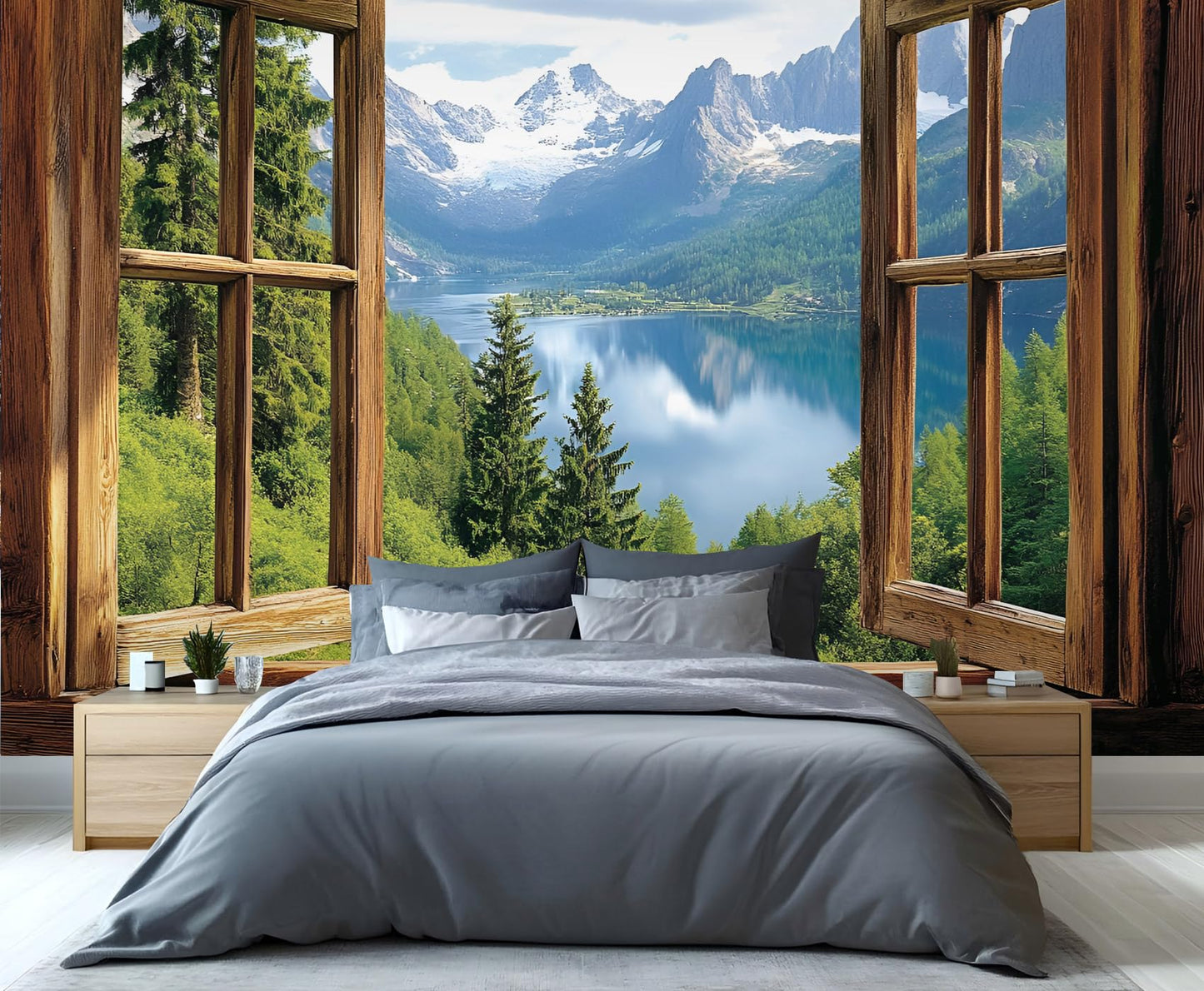 Large HD Canvas Wall Mural 169" × 118", Seamless Multi-Panel Wallpaper for Living Room & Bedroom