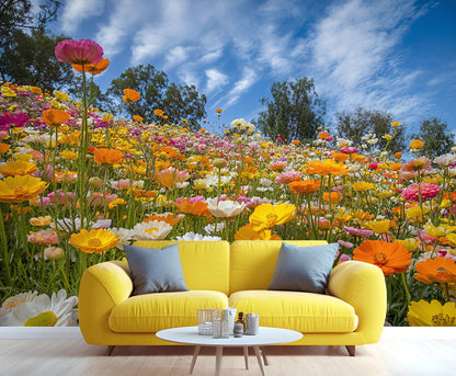 Large HD Canvas Wall Mural 169" × 118", Seamless Multi-Panel Wallpaper for Accent Walls & Room Décor