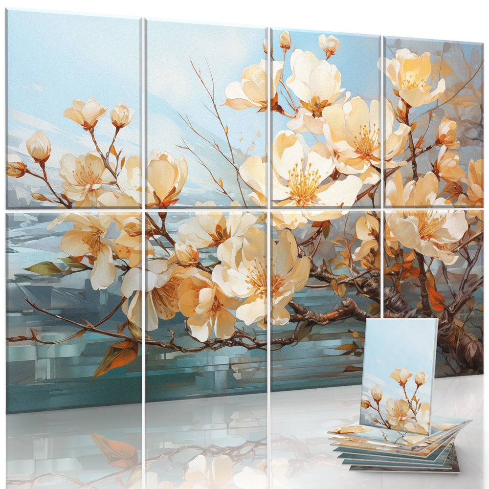 Acoustic Sound Absorbing Panels, Wall Art with Nano Glue for Home Studio & Office