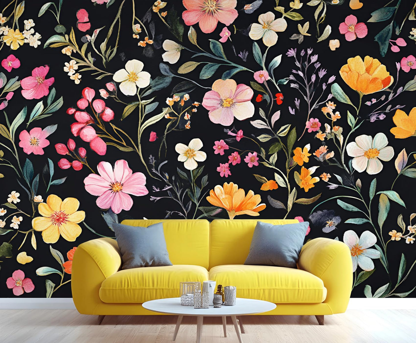 Large HD Canvas Wall Mural 169" × 118", Seamless Multi-Panel Wallpaper for Accent Walls & Room Décor