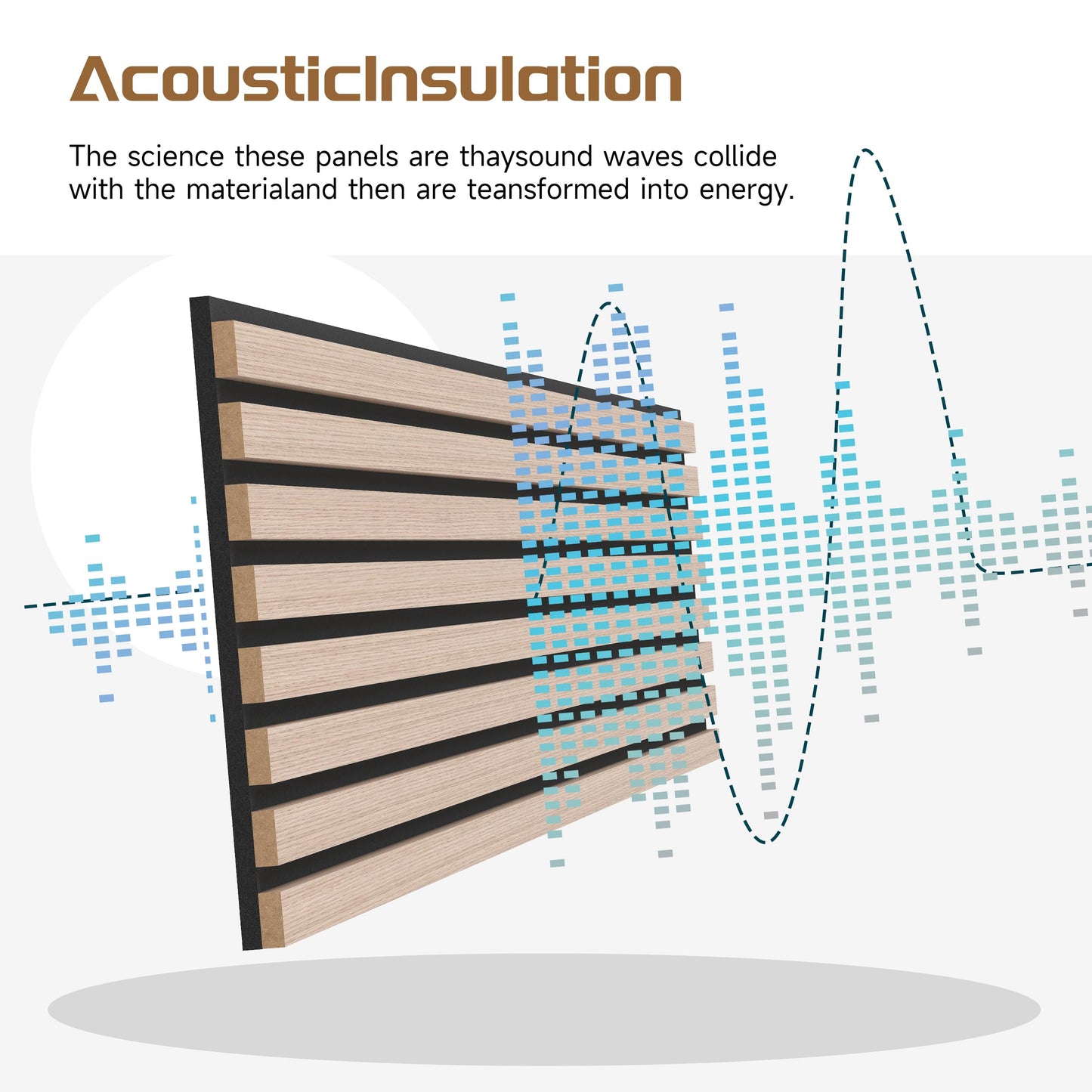 Wood Slat Wall Panels, Decorative Acoustic Accent Slats