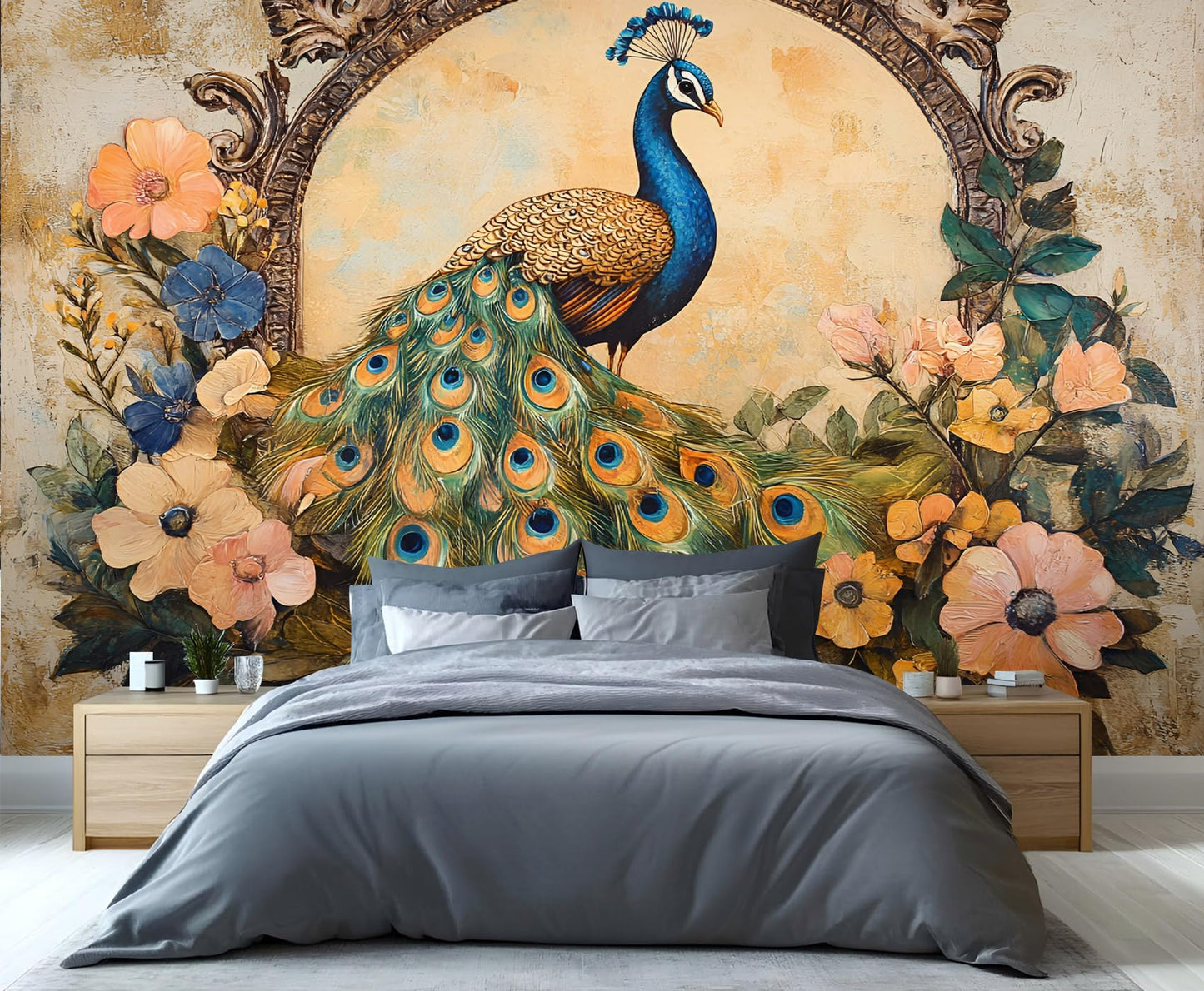Large HD Canvas Wall Mural 169" × 118", Seamless Multi-Panel Wallpaper for Living Room & Bedroom